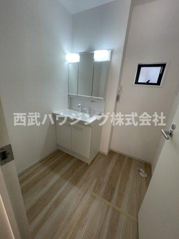 【仲介手数料無料】所沢市南住吉１期全２棟１号棟　所沢市の新築なら西武ハウジングの脱衣所