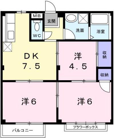オアシスヤマナの間取り