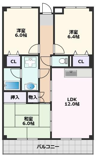 【間取り】 | エクセル千里三番館