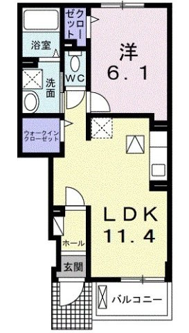エルフォルク　K&Kの間取り