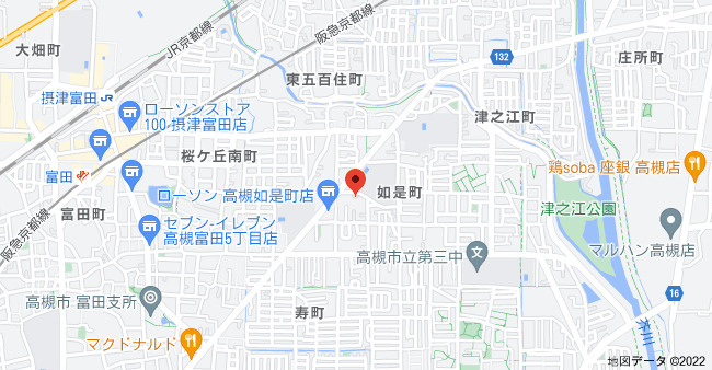 ジーメゾン高槻ウエストの地図