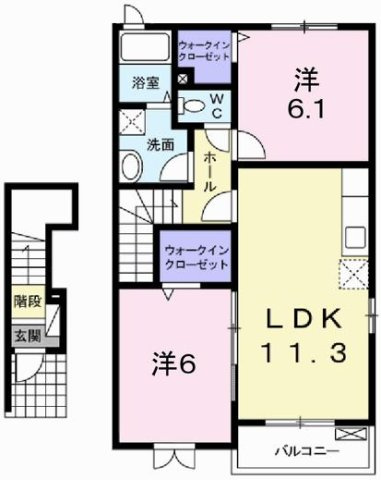 エクセレント大野の間取り
