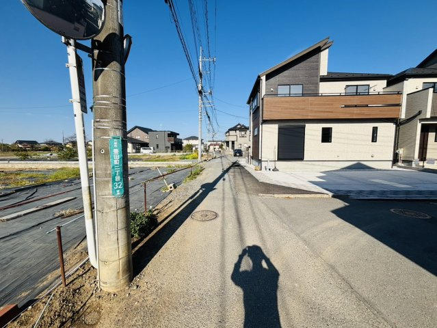 敷地面積９０坪　売地　川越市豊田町2丁目の前面道路含む現地写真|南側２．８ｍ(道路後退前）
現地（2026年4月）撮影
