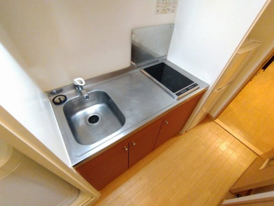 【キッチン】 | レオパレスＡＮＮＥＸタチバナ | シングルレバー設置　シンク広めです♪