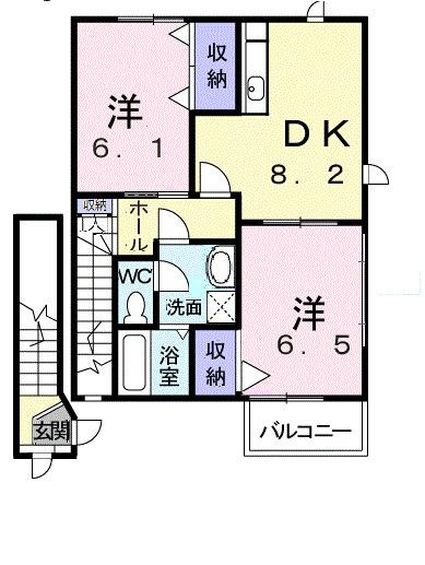 メゾングレース　Ｂの間取り