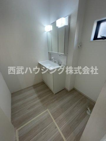 【仲介手数料無料】所沢市南住吉１期全２棟２号棟　所沢市の新築なら西武ハウジングの脱衣所