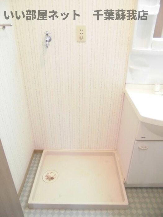 プリシェール大森の洗面所|室内洗濯機置き場