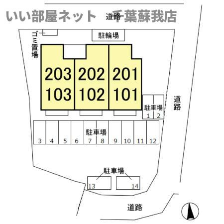 プリシェール大森の区画図