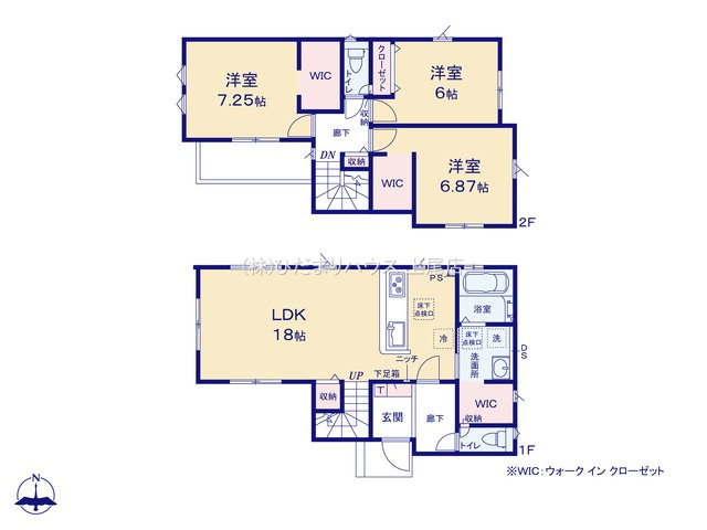 行田市持田　新築一戸建て　グラファーレ　01の間取り
