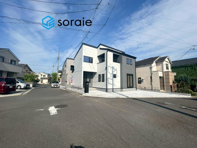 入間市野田第4期全2棟　新築所建　リーブルガーデンの前面道路含む現地写真|令和8年4月27日撮影。