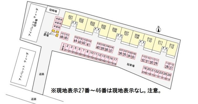 アイパレット岩屋の区画図