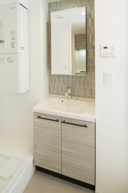 Ｃｅｎｔｅｎａｒｉｏ市谷二十騎町【おとり物件なし】#学生・社会人にオススメ！初期費用分割払いOK！の洗面所|※写真は同タイプ住戸です。