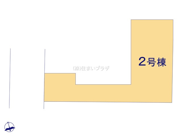 仲介手数料無料）一宮市萩原町第三　２号棟の区画図