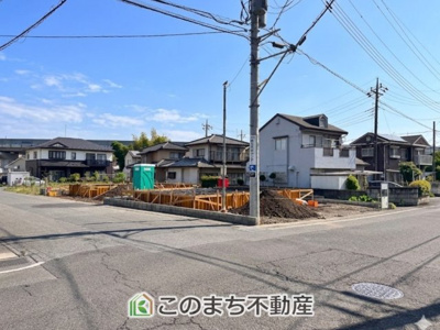 【前面道路含む現地写真】 | CRADLEGARDEN宇都宮市野沢町第6　1号棟 | 前面道路含む現地写真
