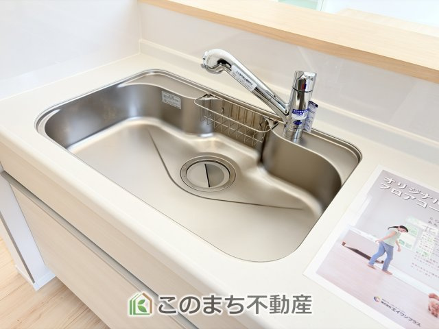 CRADLEGARDEN宇都宮市野沢町第6のキッチン|大きなシンクございます。