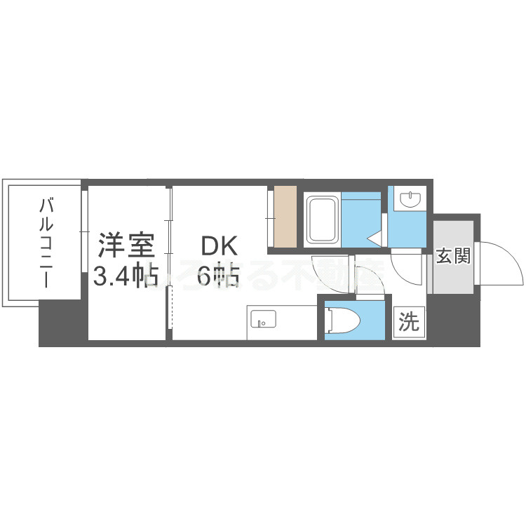 ブランシエスタ森ノ宮の間取り