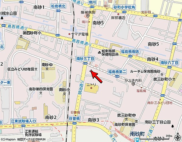 SOLBIOS沖杉の地図