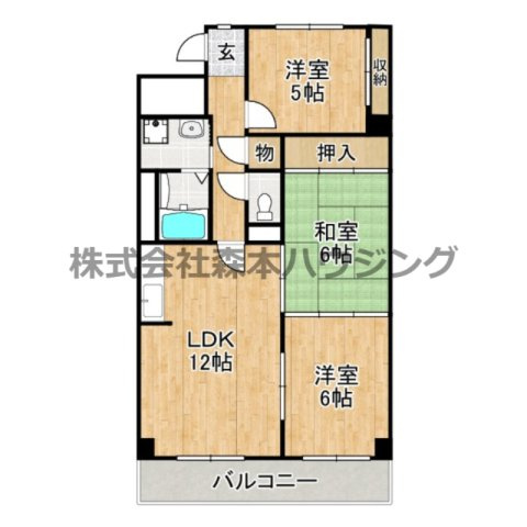 【間取り】 | 　パープルソシア