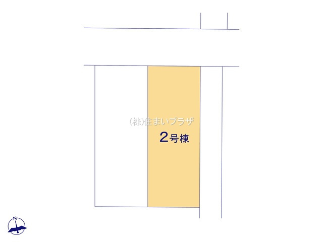仲介手数料無料）一宮市萩原町第二　２号棟の区画図
