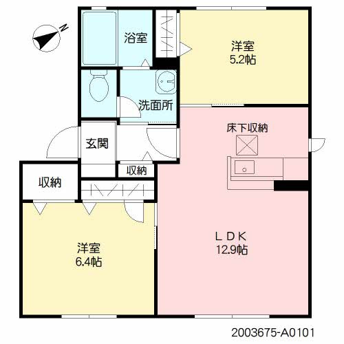 プレフェランス長門石の間取り