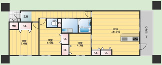 【間取り】 | ハイツ鷹野