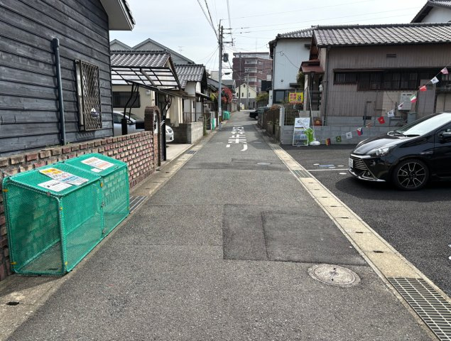 CRADLE GARDEN　小倉北区高坊第3の前面道路含む現地写真|前面道路幅員約4.0メートル