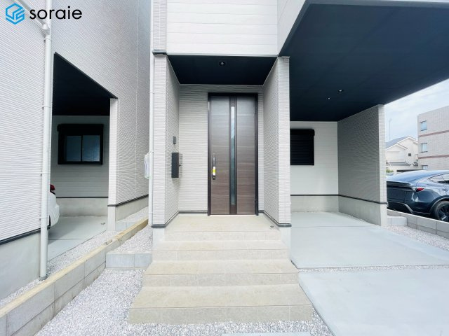 所沢市南住吉１期全２棟　新築戸建て　リガーレの玄関|4/13撮影