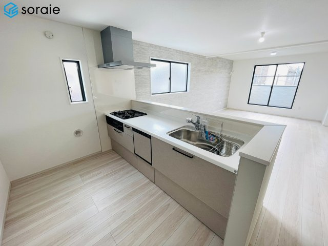 所沢市南住吉１期全２棟　新築戸建て　リガーレのキッチン|4/13撮影
