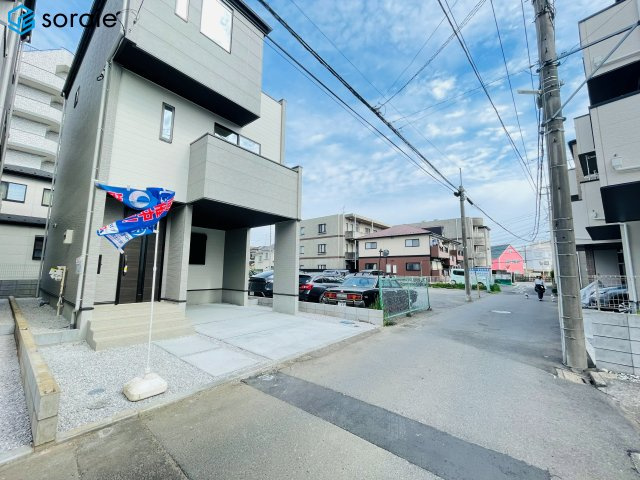 所沢市南住吉１期全２棟　新築戸建て　リガーレの前面道路含む現地写真|4/13撮影