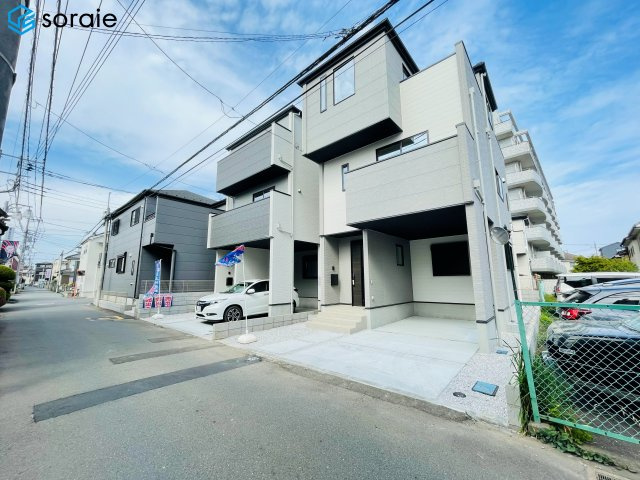 所沢市南住吉１期全２棟　新築戸建て　リガーレの前面道路含む現地写真|4/13撮影