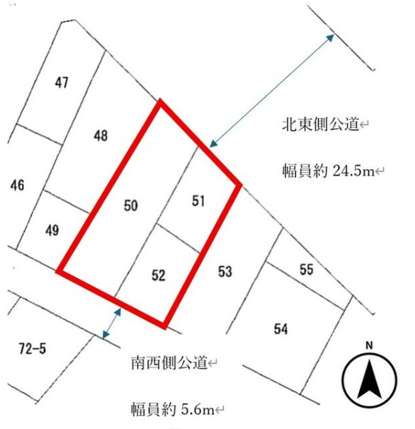 熊谷市石原2丁目　売地の土地図