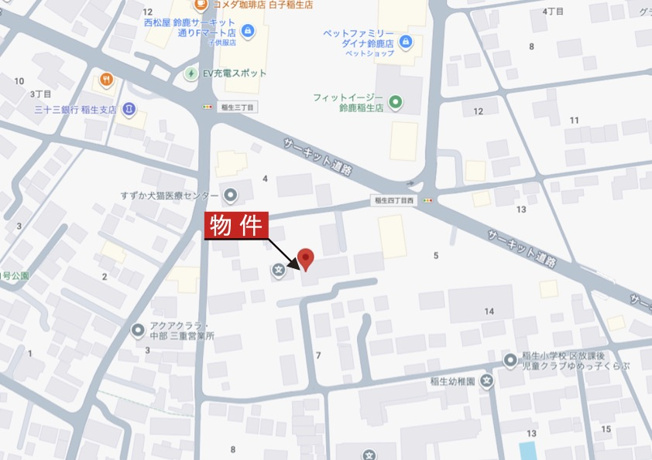 【地図】 | 鈴鹿市稲生3丁目 | 詳細Map