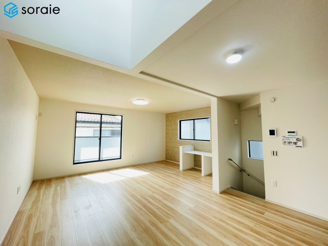 所沢市南住吉１期　全２棟　新築戸建て　リガーレの居間・リビング|4/13撮影