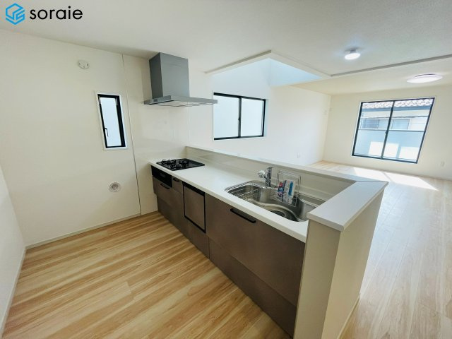 所沢市南住吉１期　全２棟　新築戸建て　リガーレのキッチン|4/13撮影