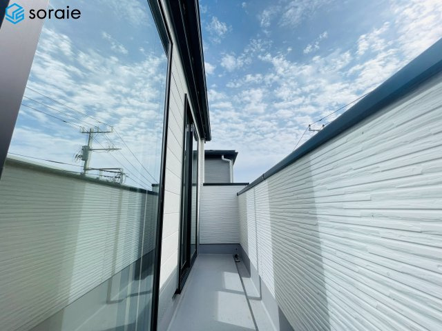 所沢市南住吉１期　全２棟　新築戸建て　リガーレのバルコニー|4/13撮影