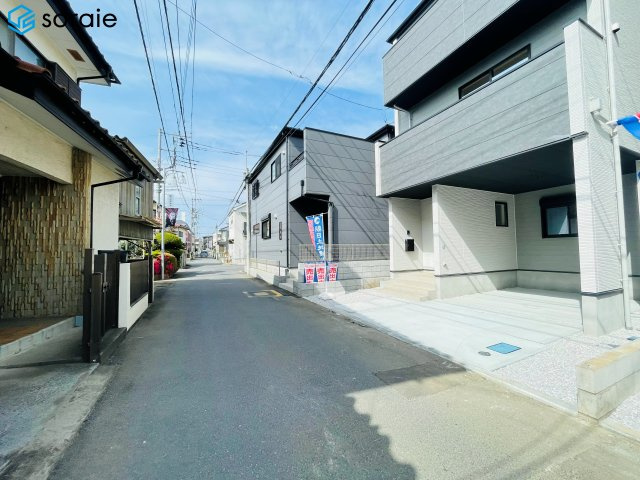 所沢市南住吉１期　全２棟　新築戸建て　リガーレの前面道路含む現地写真|4/13撮影
