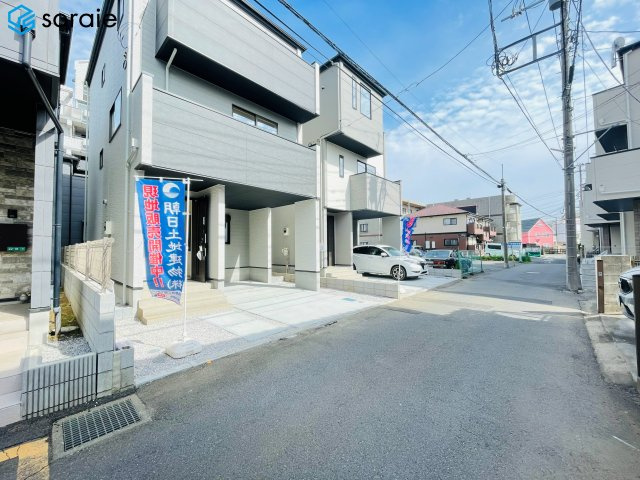 所沢市南住吉１期　全２棟　新築戸建て　リガーレの前面道路含む現地写真|4/13撮影