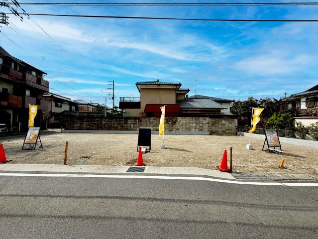 上桂西居町１期1号地の前面道路含む現地写真|【２区画の分譲地！】
