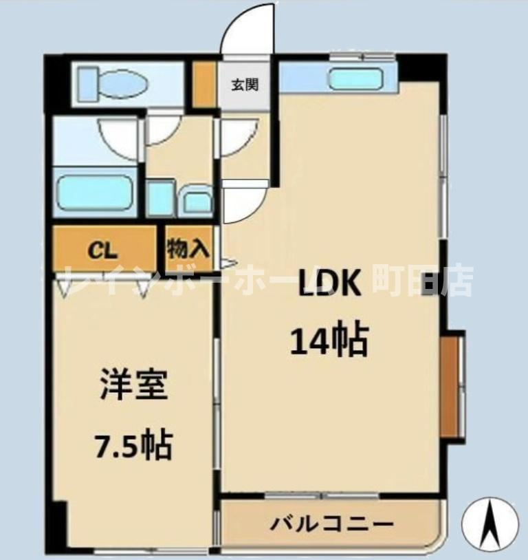 メゾンドA２※初期費用分割あと払いサービス利用可能物件の間取り