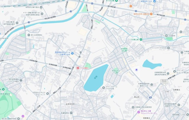 神戸市西区伊川谷町潤和　第25-1期　新築一戸建ての地図