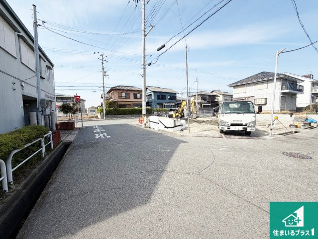 神戸市西区伊川谷町潤和　第25-1期　新築一戸建ての前面道路含む現地写真|周辺は落ち着いた街並みの住宅地！子育てがしやすい住環境です！まだ未完成ですが、現地でしかわからない事もございます。是非一度ご覧ください。