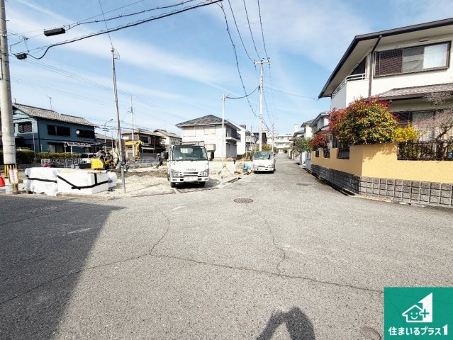 神戸市西区伊川谷町潤和　第25-1期　新築一戸建ての前面道路含む現地写真|周辺は落ち着いた街並みの住宅地！子育てがしやすい住環境です！まだ未完成ですが、現地でしかわからない事もございます。是非一度ご覧ください。