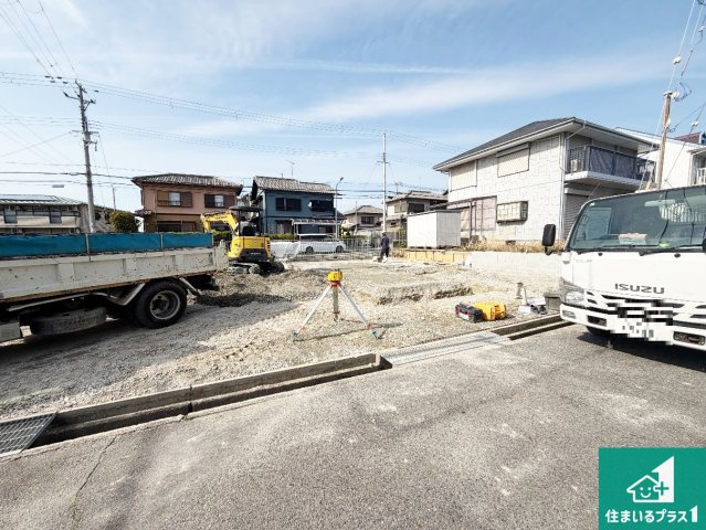 神戸市西区伊川谷町潤和　第25-1期　新築一戸建ての外観|周辺は落ち着いた街並みの住宅地！子育てがしやすい住環境です！まだ未完成ですが、現地でしかわからない事もございます。是非一度ご覧ください。