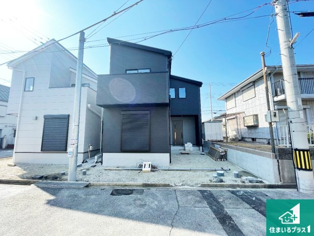 神戸市西区伊川谷町潤和　第25-1期　新築一戸建ての外観|周辺は落ち着いた街並みの住宅地！子育てがしやすい住環境です！まだ未完成ですが、現地でしかわからない事もございます。是非一度ご覧ください。