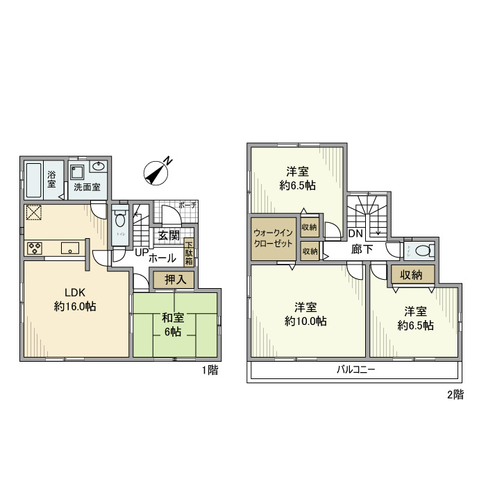 下藤沢戸建の間取り