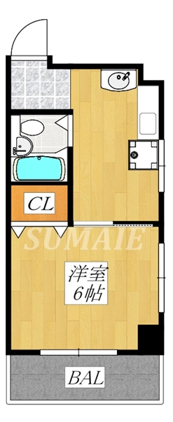 びる・いしだいらの間取り|1Kのお部屋です☆