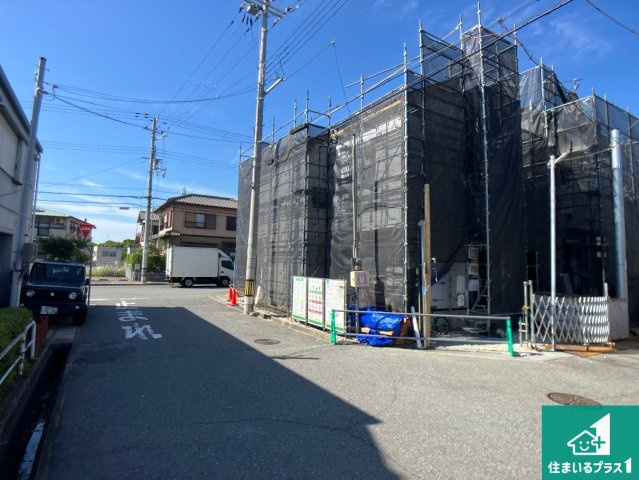 神戸市西区伊川谷町潤和　第25-1期　新築一戸建ての外観|周辺は落ち着いた街並みの住宅地！子育てがしやすい住環境です！まだ未完成ですが、現地でしかわからない事もございます。是非一度ご覧ください。