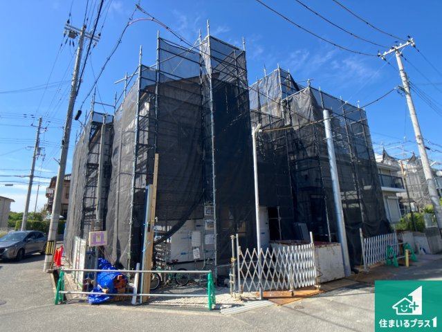 神戸市西区伊川谷町潤和　第25-1期　新築一戸建ての外観|周辺は落ち着いた街並みの住宅地！子育てがしやすい住環境です！まだ未完成ですが、現地でしかわからない事もございます。是非一度ご覧ください。