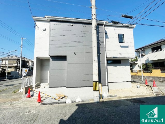 神戸市西区伊川谷町潤和　第25-1期　新築一戸建ての外観|周辺は落ち着いた街並みの住宅地！子育てがしやすい住環境です！まだ未完成ですが、現地でしかわからない事もございます。是非一度ご覧ください。