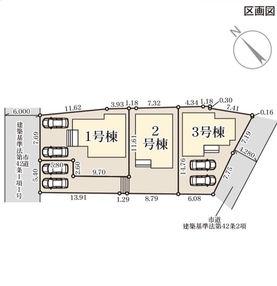 リーブルガーデン熊本市東区榎町第六の区画図